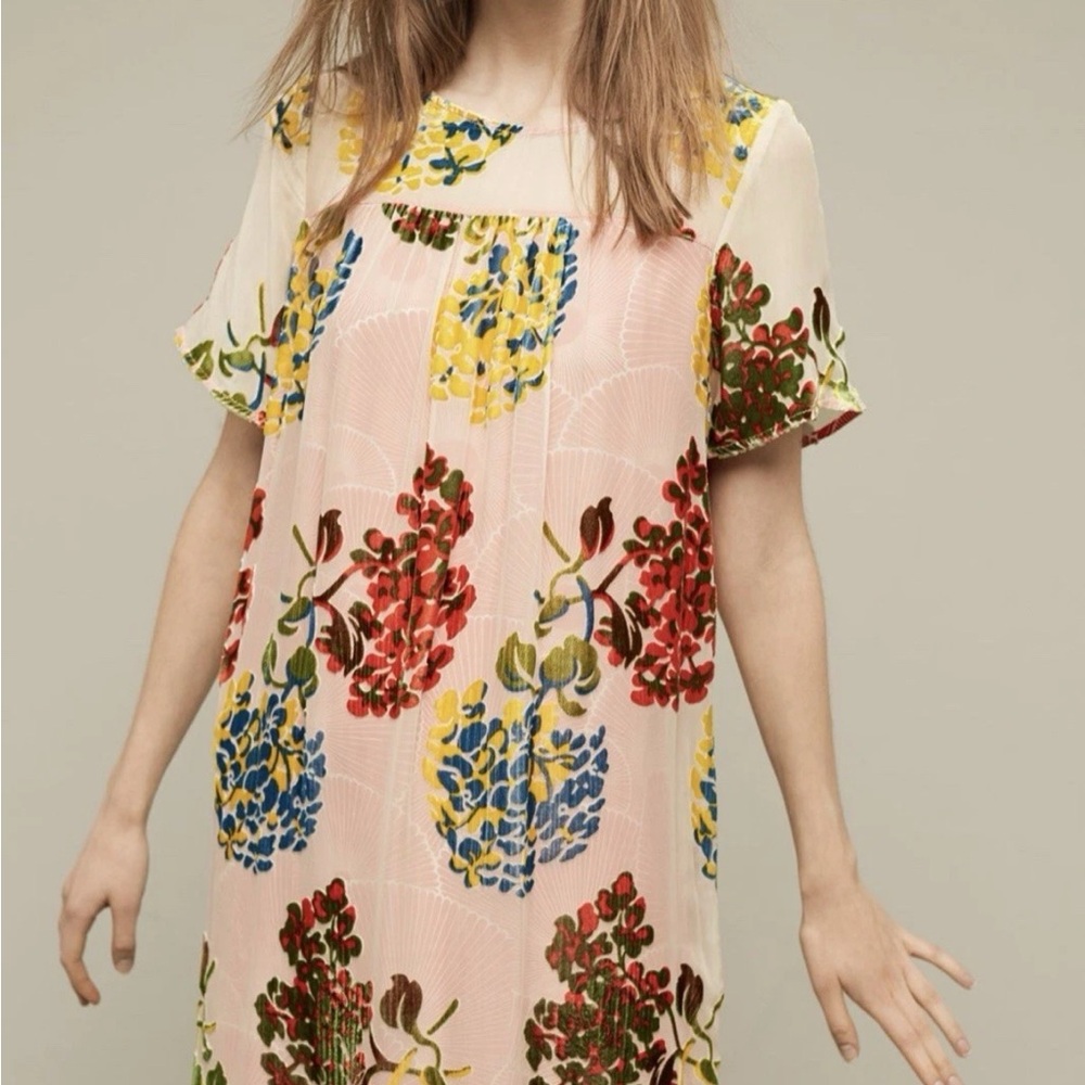 NWT Anthropologie Maeve Flower Market Swing Dress Large